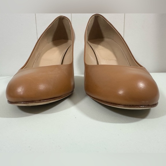J Crew Sz 10 Brown Pumps Shoes Womens Leather Heels Upper & Lining Made in Italy - Picture 5 of 11